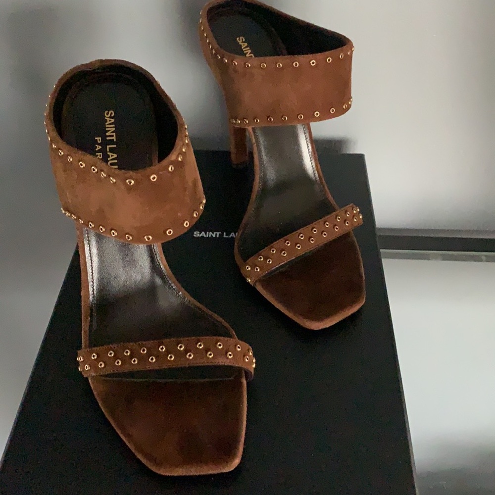 Saint Laurent Mica Mule